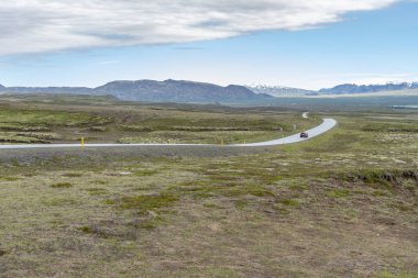 İzlanda manzara içinde yol