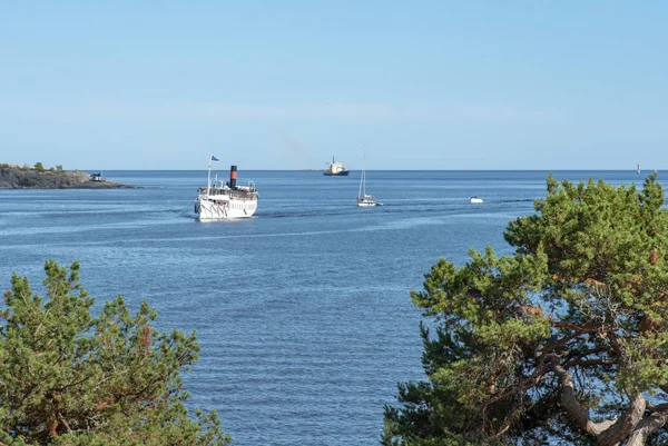 Човни Стокгольмський Архіпелаг Швеції — стокове фото