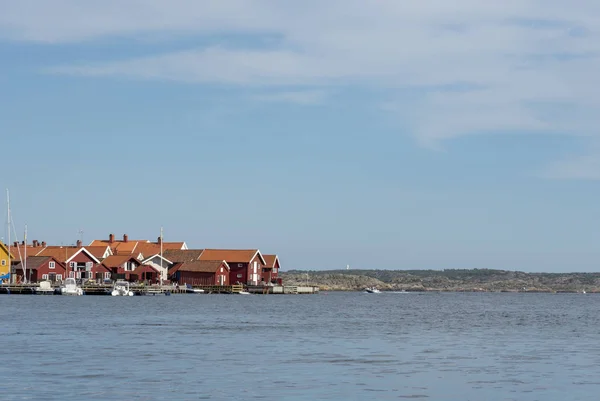 Casas Botes Tradicionales Costa Oeste Sueca —  Fotos de Stock