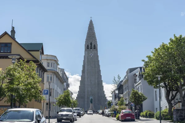 Centrum Van Stad Reykjavik Ijsland — Stockfoto