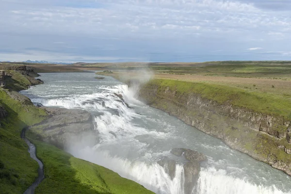 Gullfoss Iceland Summer — Stock Photo, Image