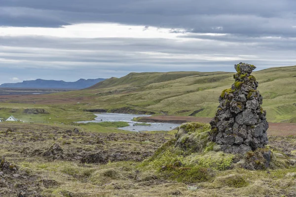 Σωρός Από Πέτρες Στην Ισλανδία — Φωτογραφία Αρχείου
