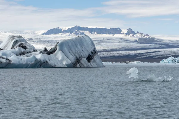 Jokulsarlon Parku Narodowym Vatnajokul — Zdjęcie stockowe