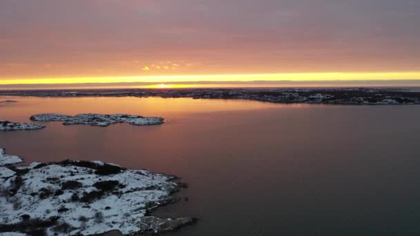 瑞典西海岸冬季 — 图库视频影像