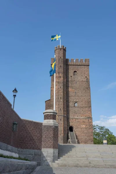 Karnská Věž Helsingborgu Švédsku — Stock fotografie