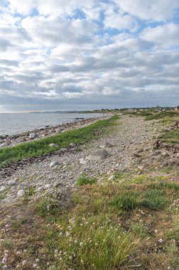 Isveç 'te Viken 'de akşam güneşi