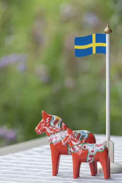 Antecedentes Com Objetos Suecos — Fotografia de Stock