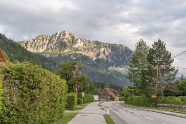 Spital Pyhrn Avusturya'da akşam güneşi