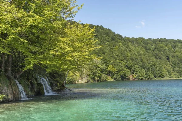 Unterer See Bei Plitvice Kroatien — Stockfoto