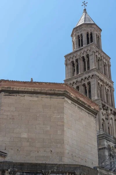 Antica Torre Della Chiesa Spalato Croazia — Foto Stock