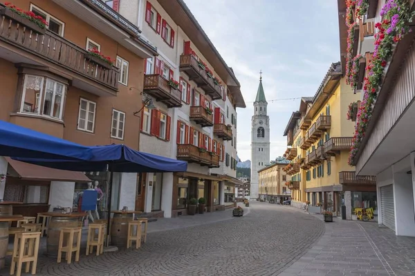 Italské Město Cortina Létě — Stock fotografie