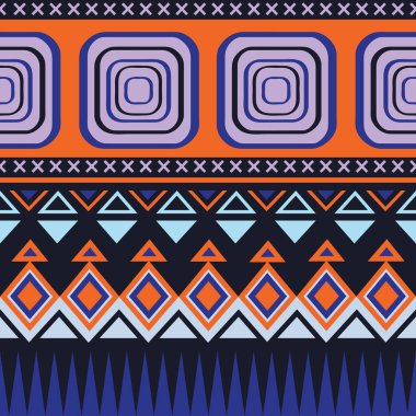 Trend renklerde kabile renkli desen