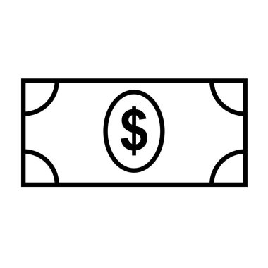 Dolar vektör simgesi çizimi. Eps 10