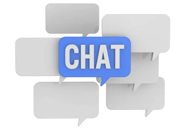 Icona Chat Cloud — Foto Stock