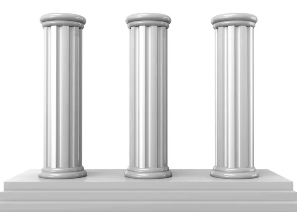 Antique Greek Olympus Columns Illustration — Stock Photo, Image