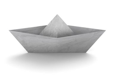 Kağıt tekne, 3d çizim