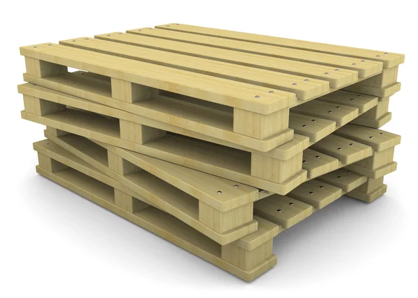 Pallet Legno Illustrazione — Foto Stock