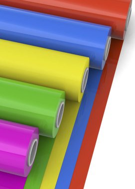 PVC bant ruloları - 3D