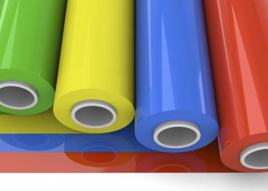 PVC bant ruloları - 3D