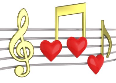 Loving the Music - 3d Concept clipart