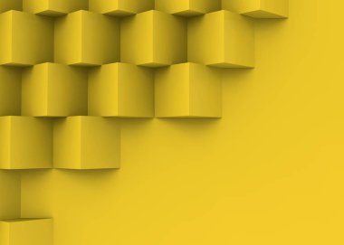 Coloful Küp Arkaplanı - 3D