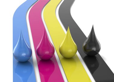 CMYK - 3d yakın kadar renk