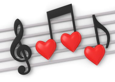 Müziği Sevmek - 3D Kavram