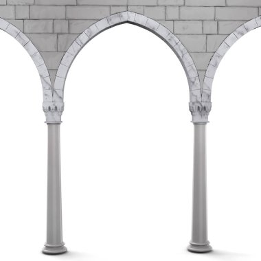 Tapınak-beyaz 3D