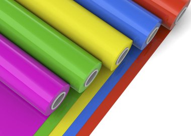 PVC bant ruloları - 3D