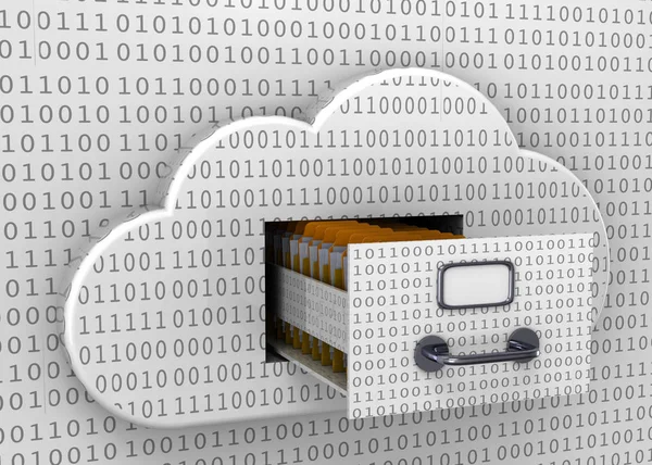 Concepto Archivo Cloud — Foto de Stock