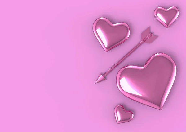 Heart Arrow Background — Stock Photo, Image