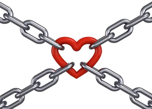 Chain Heart — Stock Photo, Image