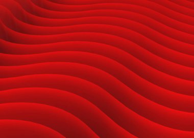 Kırmızı Dalgalar Arka Plan - 3d