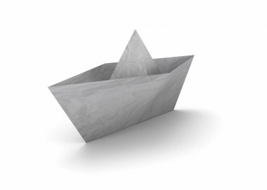 Kağıt Tekne - 3d
