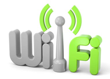 Wi-Fi Konsepti - 3D