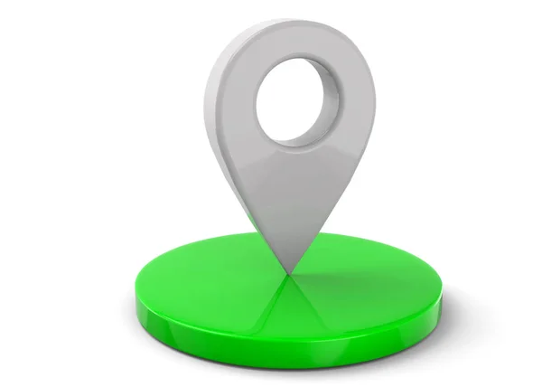 GPS 아이콘 - 3D — 스톡 사진