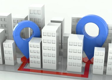 Şehir Konseptinde Navigasyon - 3D