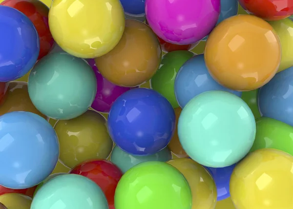 Colorful Balls texture - 3D illustration