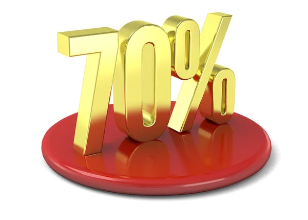 Discount 70% - 3D — Stock Photo, Image