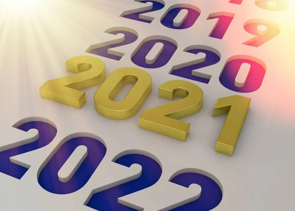 Año Nuevo 2021 — Foto de Stock