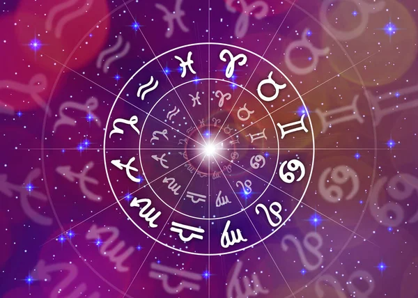 Horóscopo Sinais Zodíaco — Fotografia de Stock
