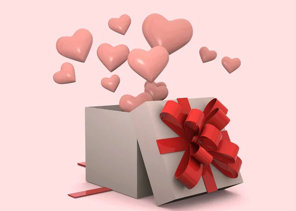 Hearts Box — Stock Photo, Image