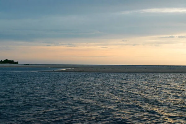 Beautiful Sunset Sea View Yacht — Stock Photo, Image