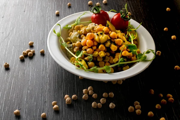 sağlıklı beslenme gıda ile domates, sebze, Mısır Türk nohut