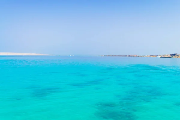 Paisaje Azul Transparente Periling Agua Salada Mar Océano Con Olas — Foto de Stock