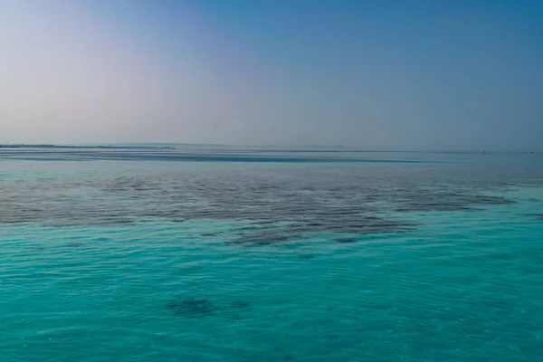 Imagine Fundal Mării Turcoaz Marea Adâncă Coralii Vedere Top Frumoasei — Fotografie, imagine de stoc