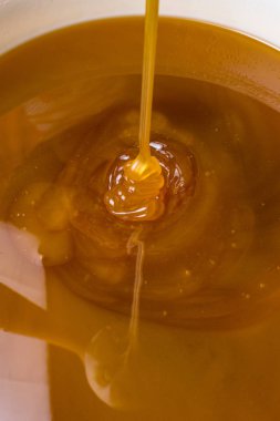 sıvı arka plan makro closeup tatlım. Sağlık Gıda