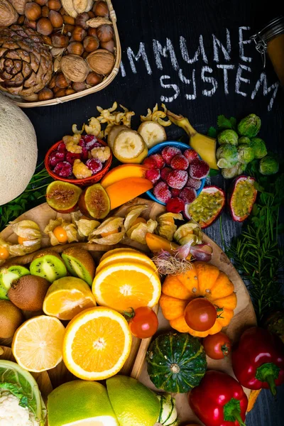 Gesundheit Und Superfood Zur Stärkung Des Immunsystems Reich Antioxidantien Anthocyanen — Stockfoto