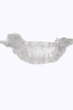 Görünmez diş diş parantez aligners plastik diş telleri diş hekimliği hizmetli dişleri düzeltmek için diş.