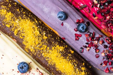 renkli grup lezzetli eklerleri Festival tatlı tatil